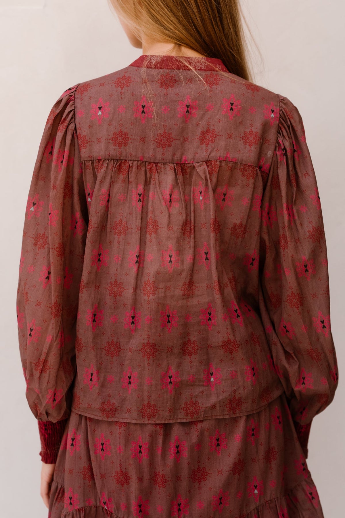 Zana Blouse Rosy Brown/Tango Blush - Bij Keesje - FLURESK - Blouse