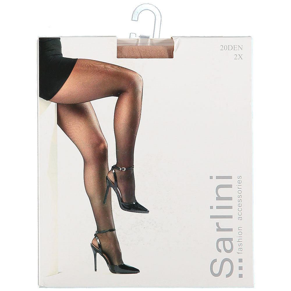 Sarlini panty 20 denier zwart, verpakking - Bij Keesje