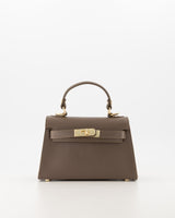 Tas Grace leer taupe