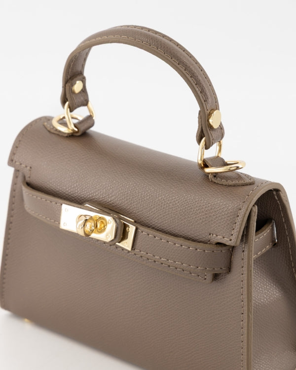 Tas Grace leer taupe