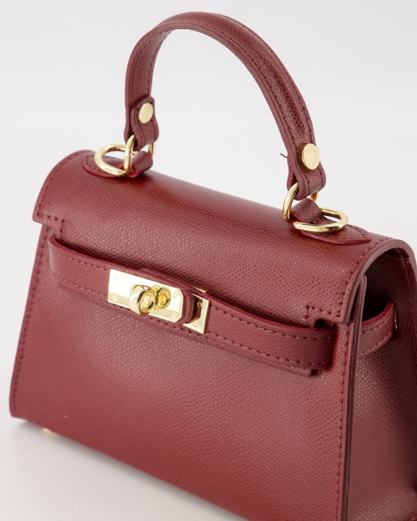 Tas Grace leer bordeaux