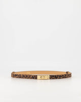 Garcia riem suede leopard