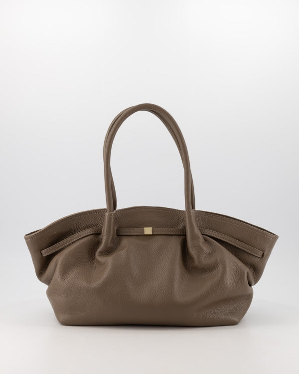 Tas Coline leer taupe