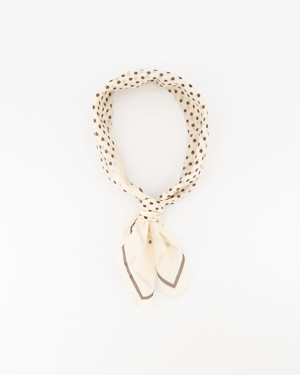 Astrid sjaal polkadot bruin/ecru