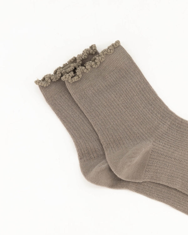 Regalo socks glitter beige