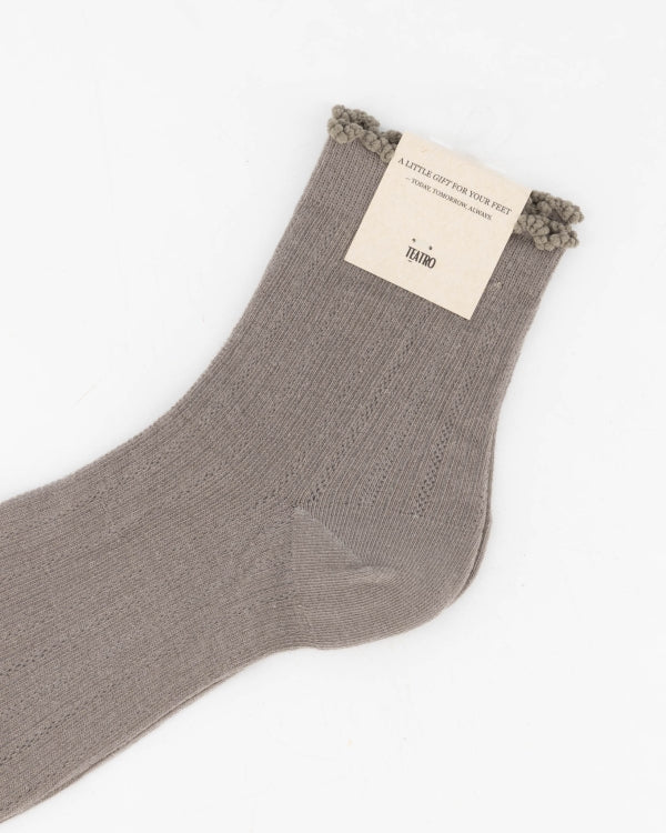 Regalo socks glitter beige