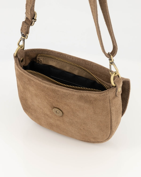 Tas Sevilla suede taupe