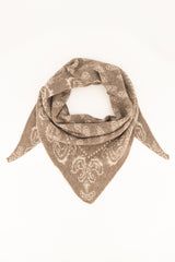 Hollis sjaal Dark Taupe/Cream