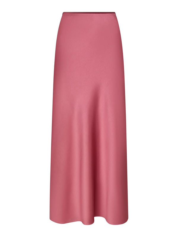 Vicky heavy sateen skirt cherry pink