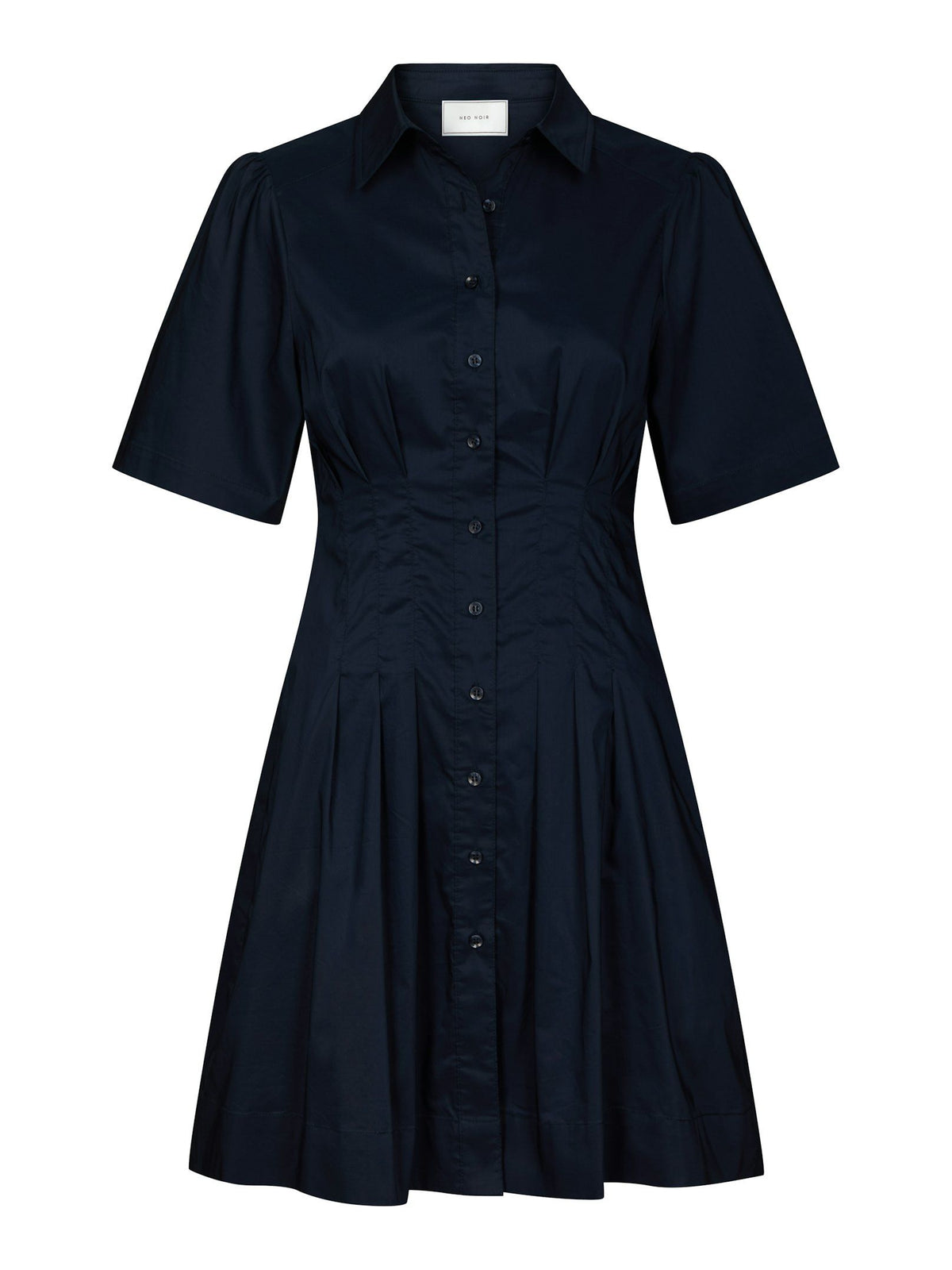 Bentha poplin dress navy