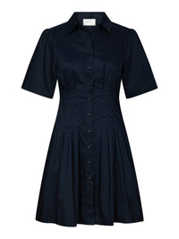 Bentha poplin dress navy