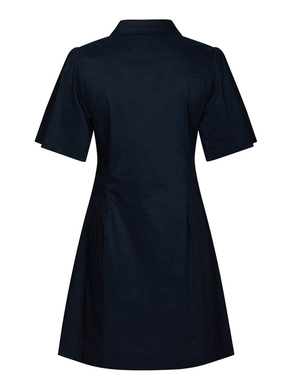 Bentha poplin dress navy