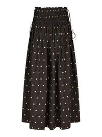 Lillie Dot Skirt Dark Brown