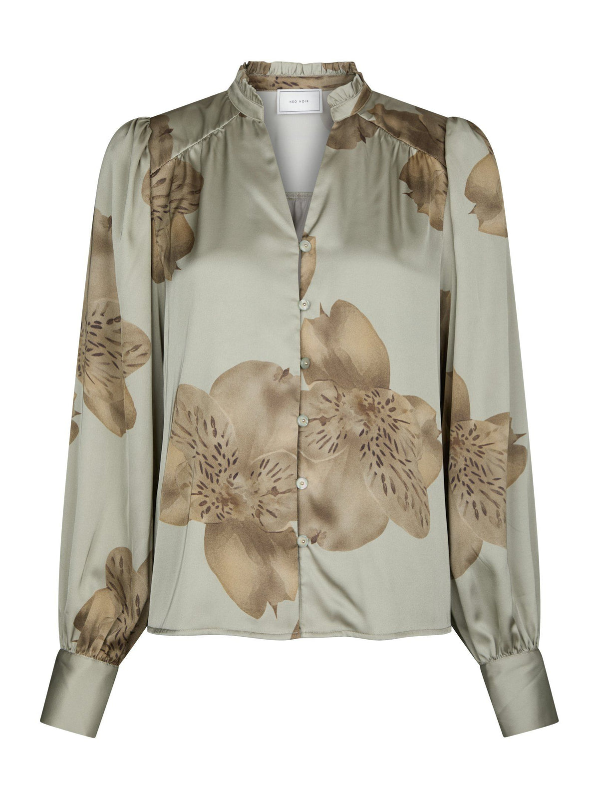 Massima misty orchid blouse smoke green
