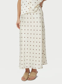 Bovary Dotted Skirt Creme