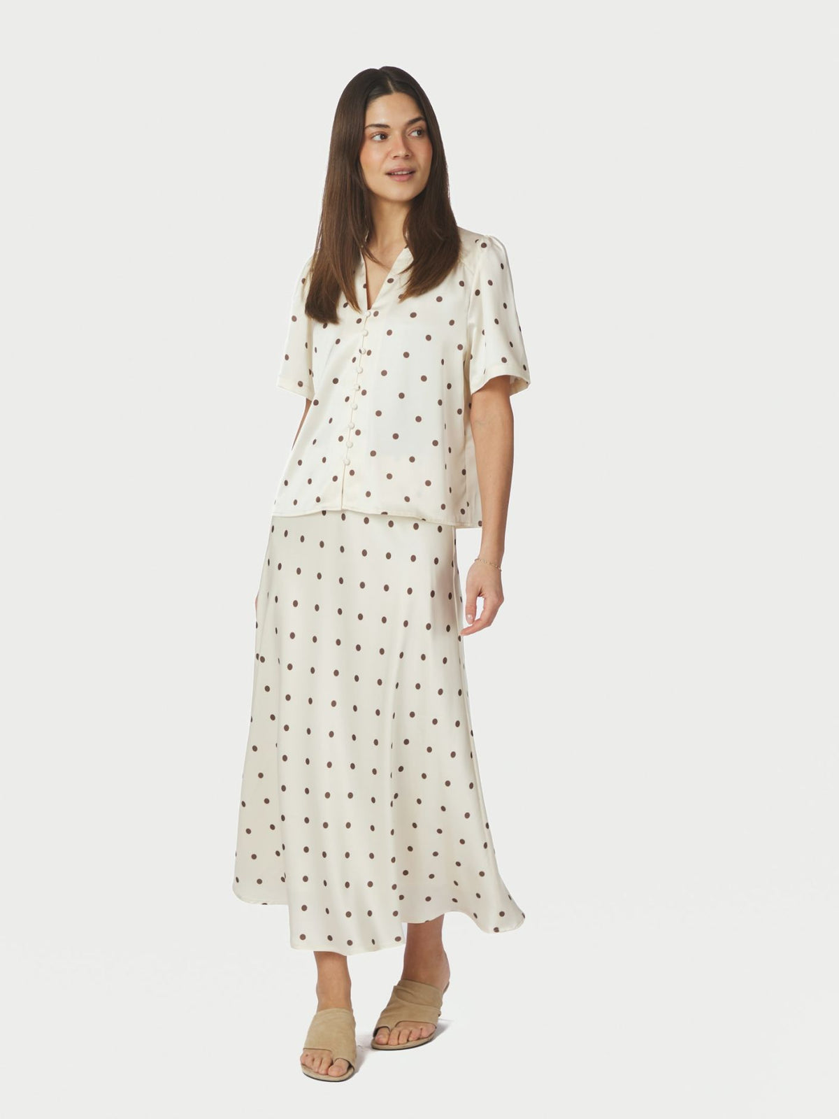 Torana Dotted Blouse Creme