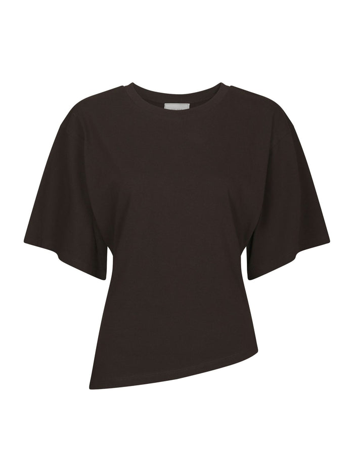 Alira Boxy Tee Dark Brown