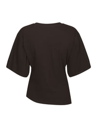 Alira Boxy Tee Dark Brown