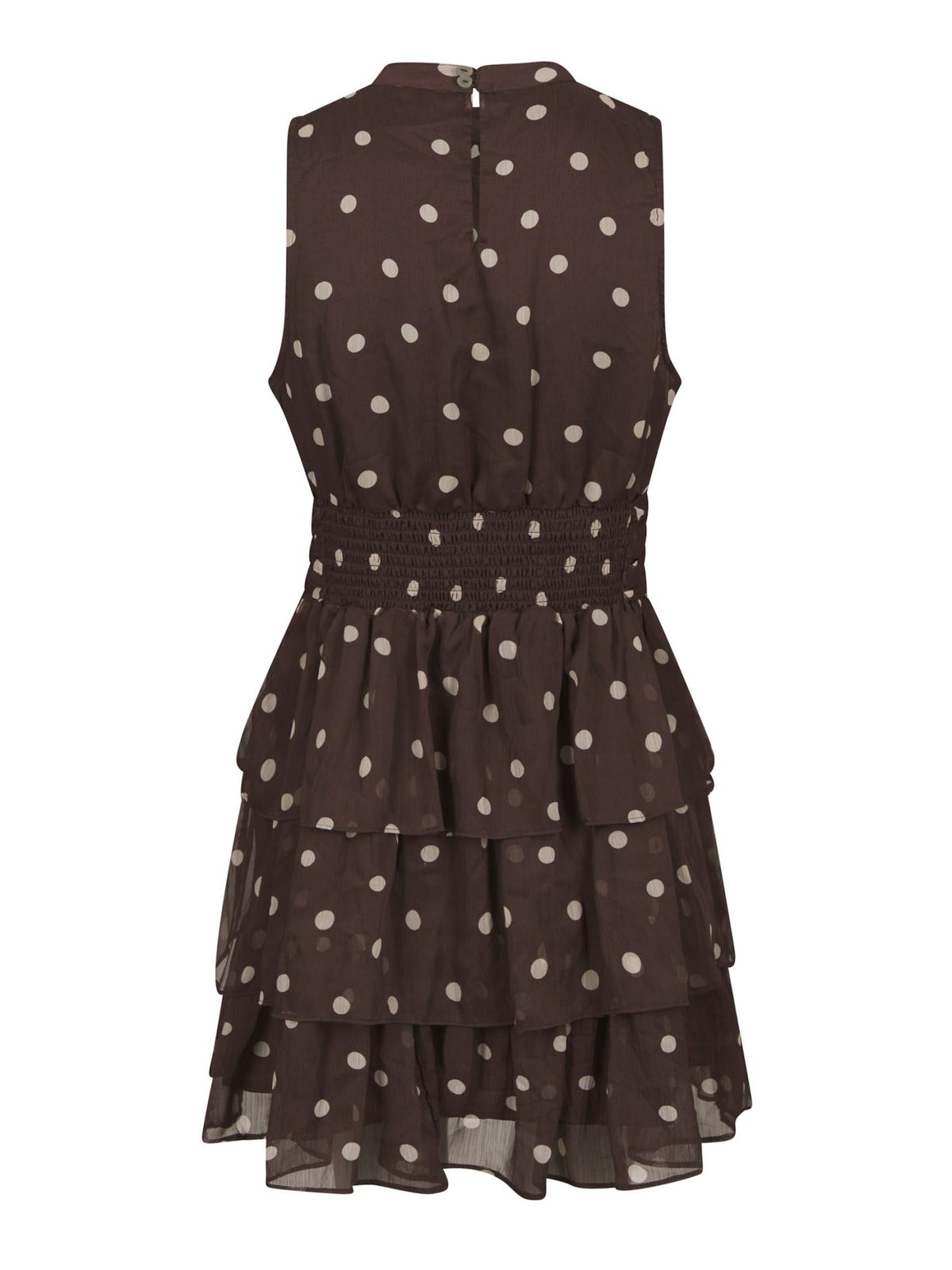 May Big Dot Dress Brown