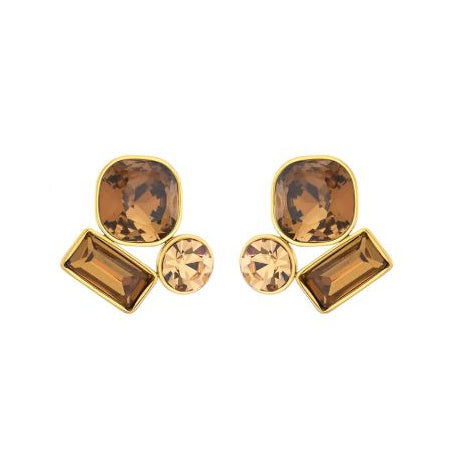 Oorbellen Judith beige/bruin 7111