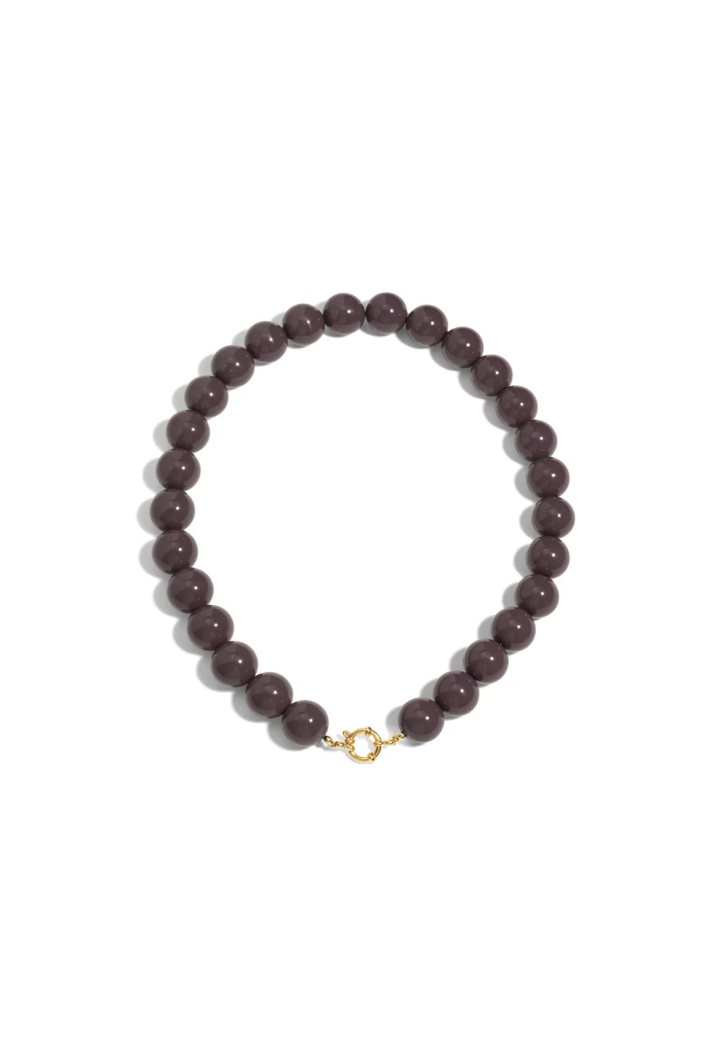 Ketting Kralen 15mm Cofee brown
