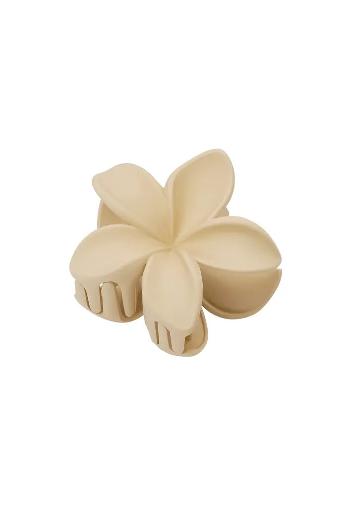 Clip flower beige