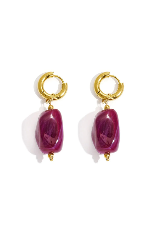 Oorbellen Anne purple
