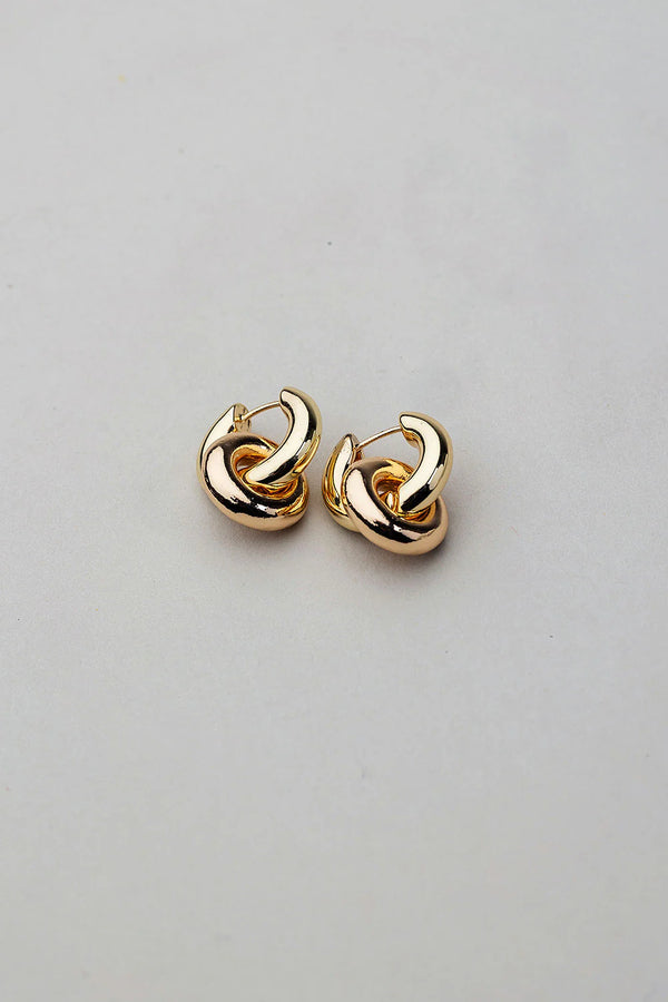 Gold Knot Earrings