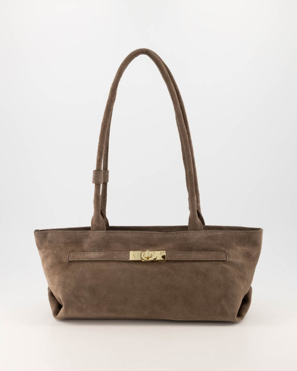 Tas Peet suede taupe