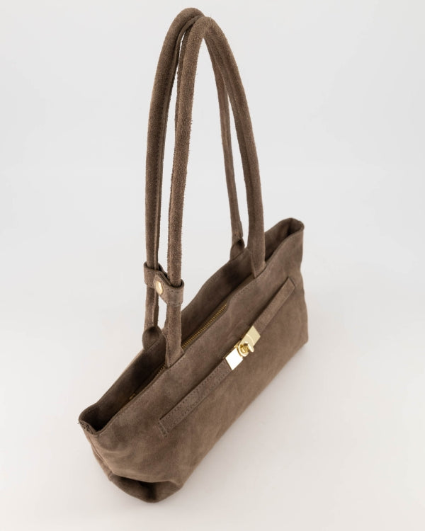 Tas Peet suede taupe