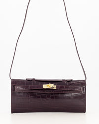 Tas Palermo croco bordeaux
