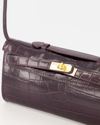 Tas Palermo croco bordeaux