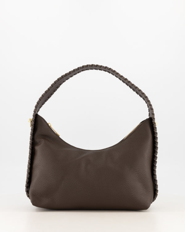 Tas Iris leer donkerbruin