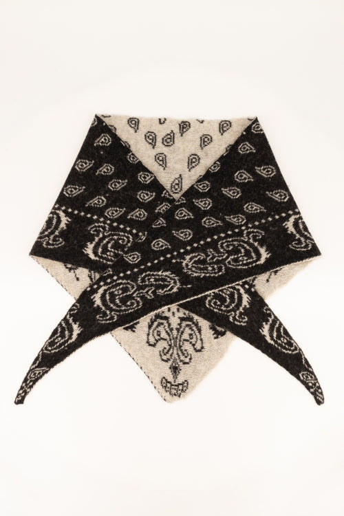 Hollis sjaal Black/Cream