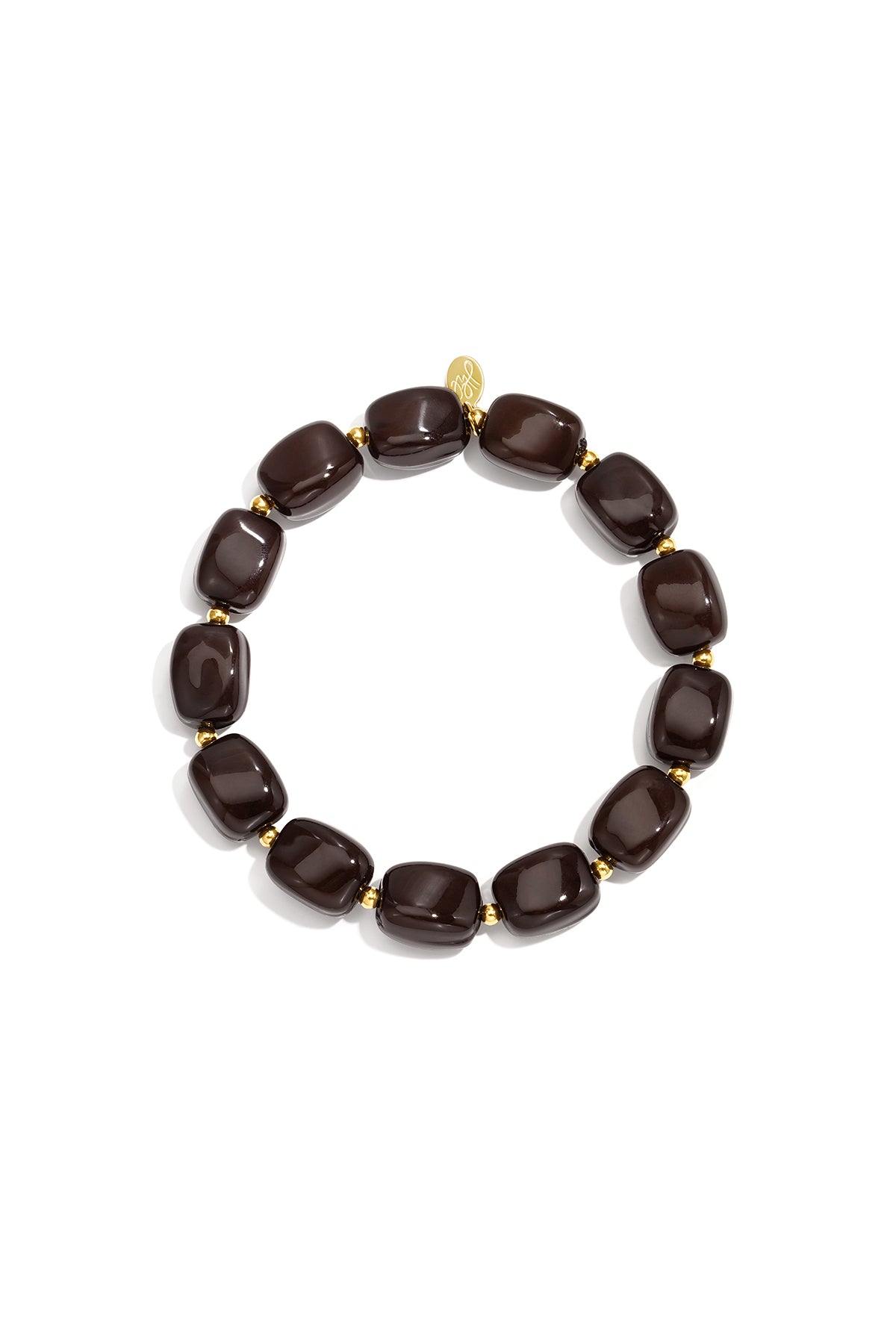 Armband Kralen Donkerbruin 297547 - Bij Keesje - Armband