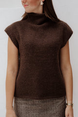 Jona Knit Top Brown Melange