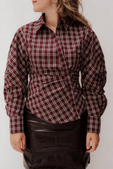 Neoella Medium Check Shirt Pflaume