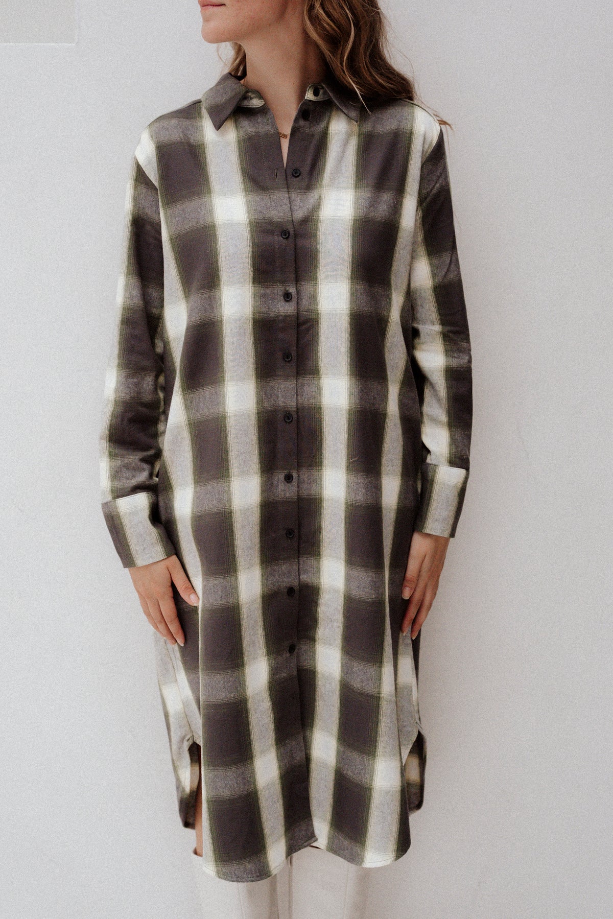 FQerino-Dress Dark Grey/Green