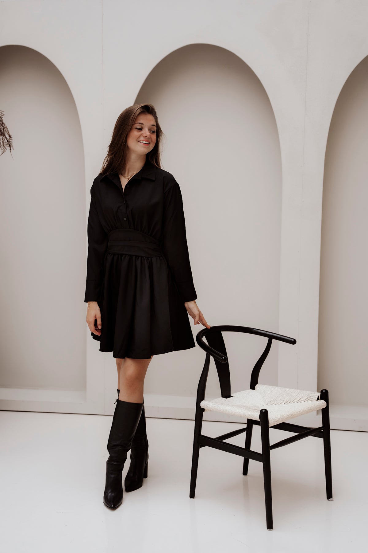 Evie Kleid Schwarz
