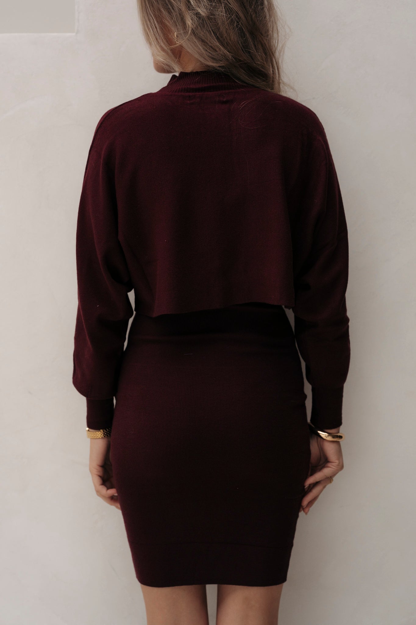 Esther tweedelig set Bordeaux