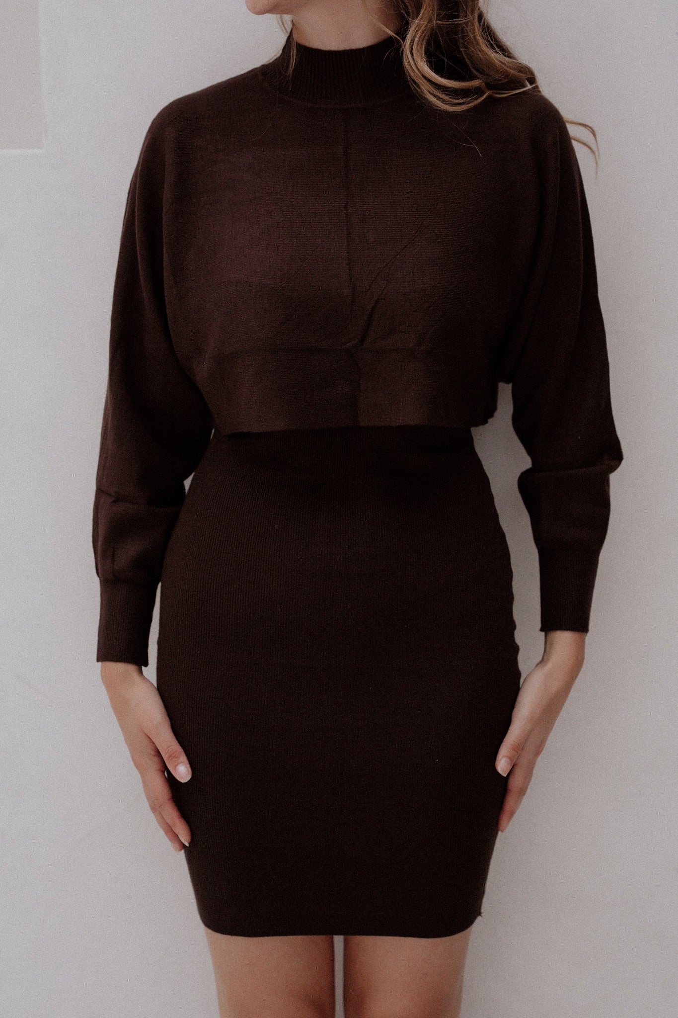Esther tweedelig set Brown