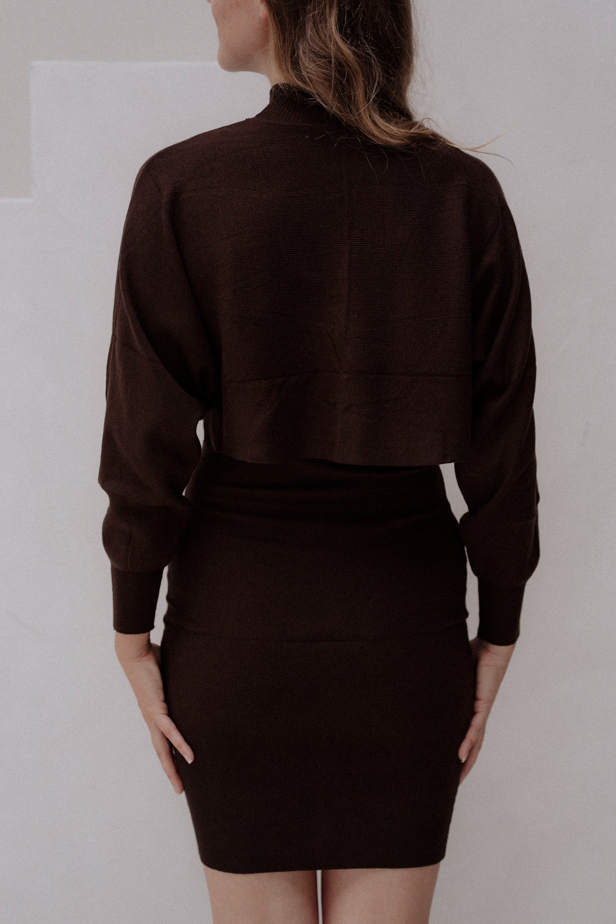Esther tweedelig set Brown