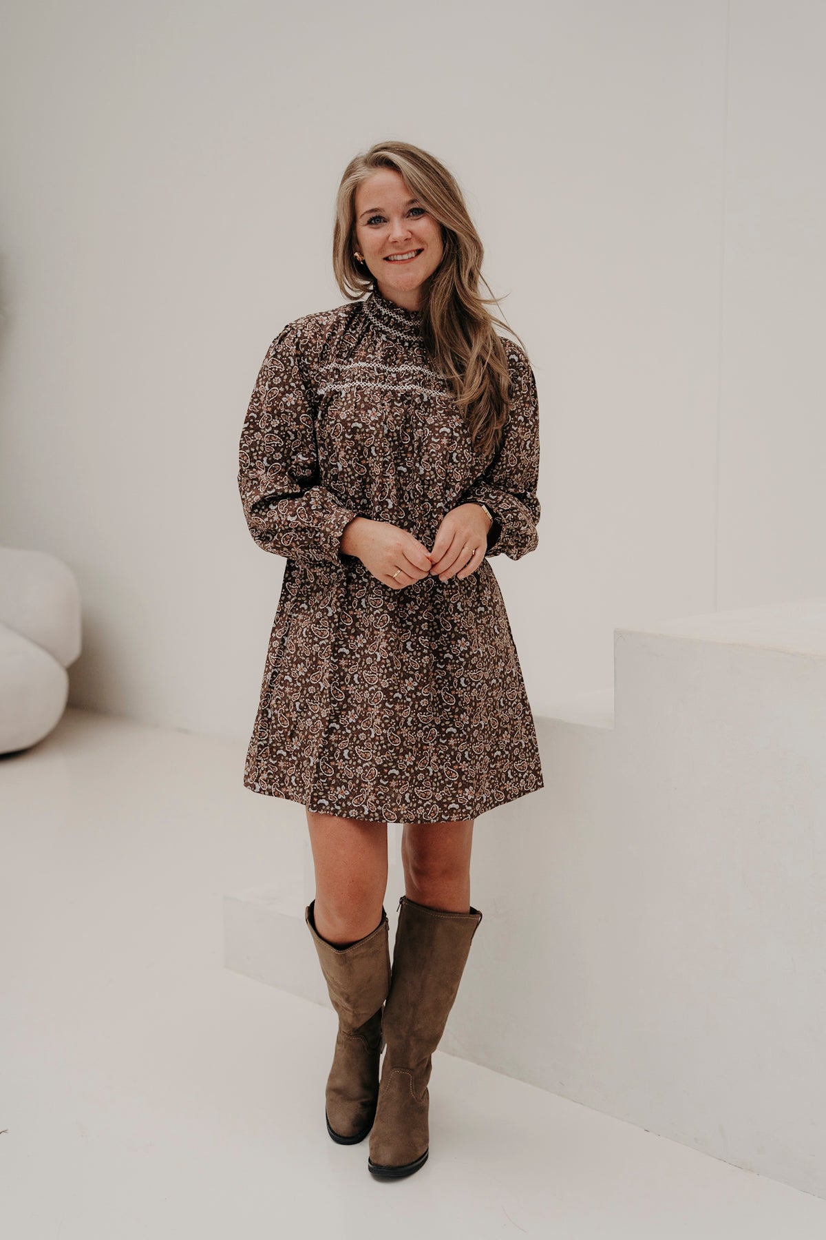 Bente dress bloemprint