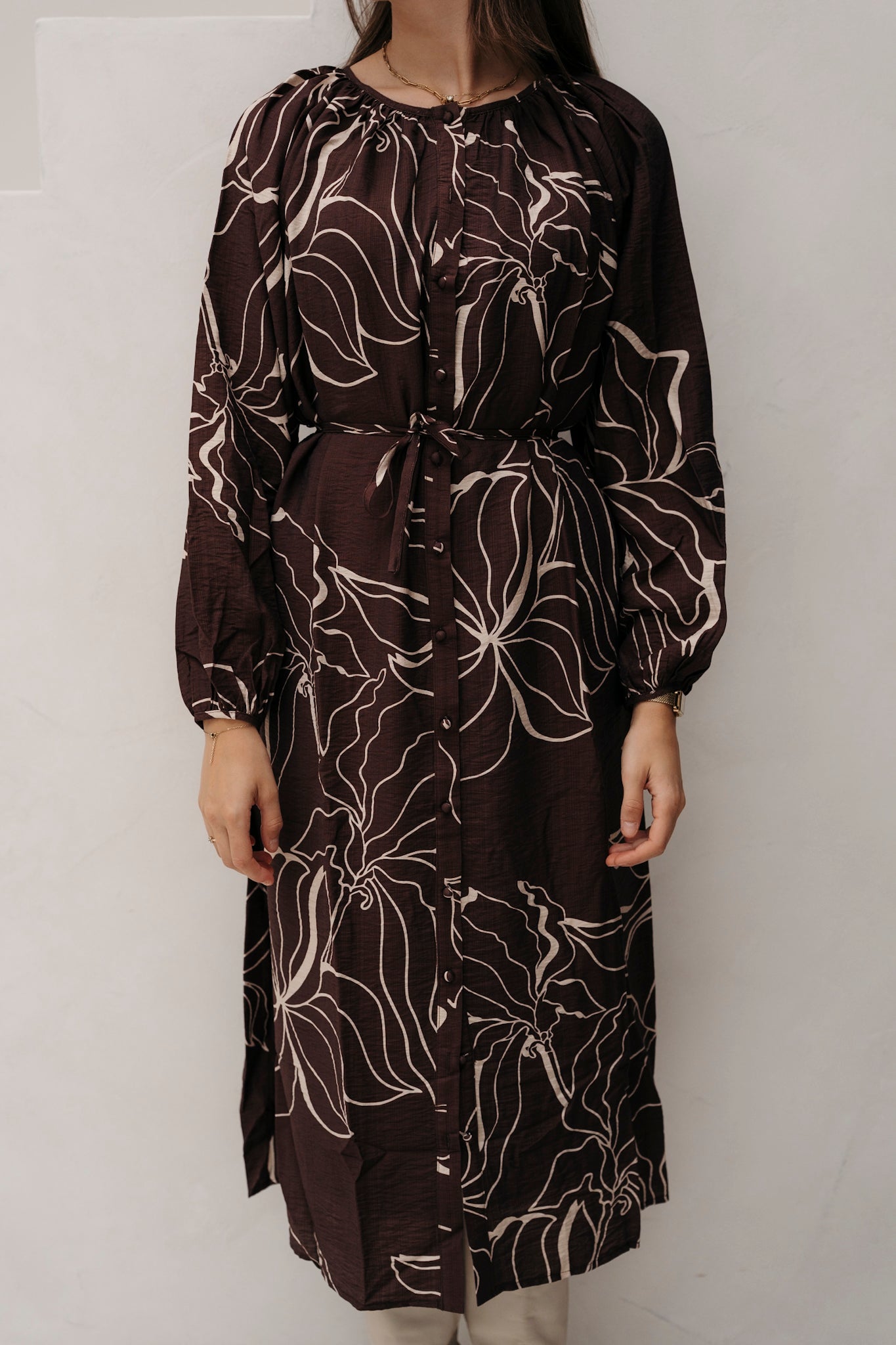 SL Dress Brown/Sand 26643