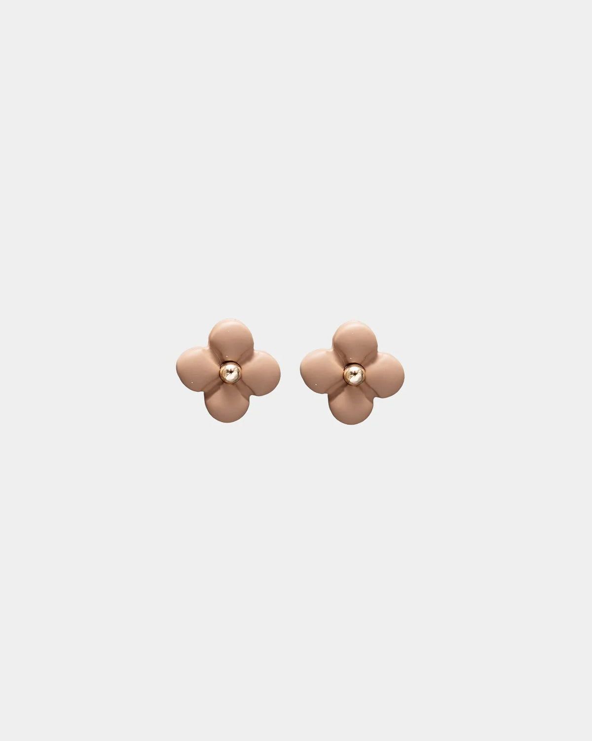 Earrings Flower White Pearl
