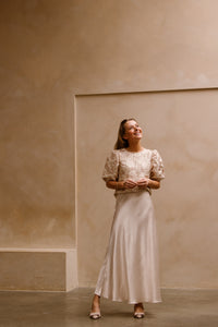 Annelien skirt beige