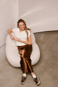 Annelien skirt brown