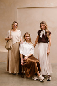 Annelien skirt brown