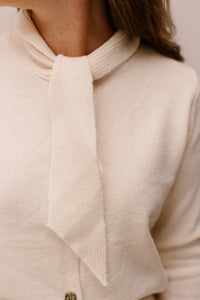 Liora knitting cardigan - Wool white