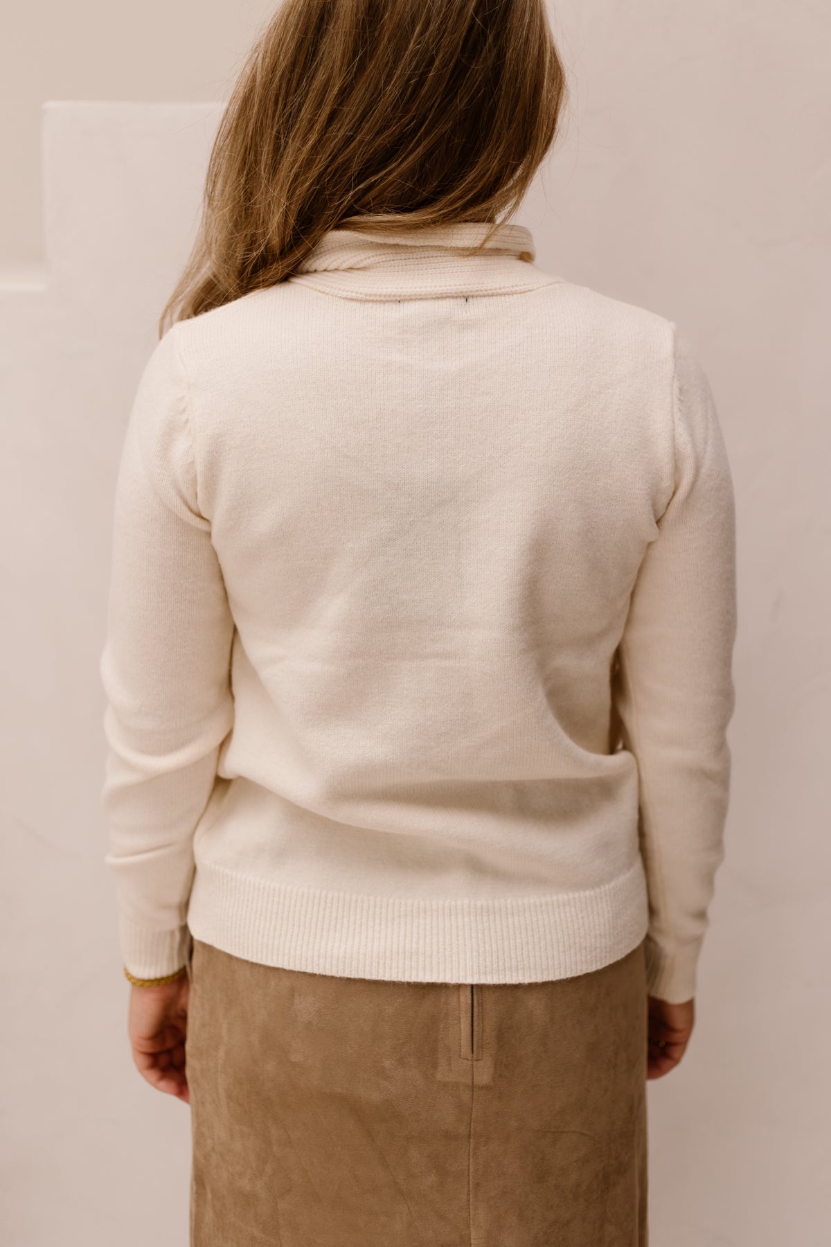 Liora knitting cardigan - Wool white